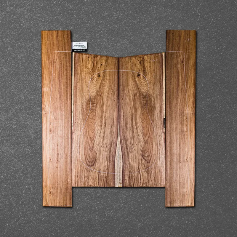 Honduran Rosewood Acoustic Guitar Back and Sides Dreadnought (DT) Set - HRDT000136 5 136 2
