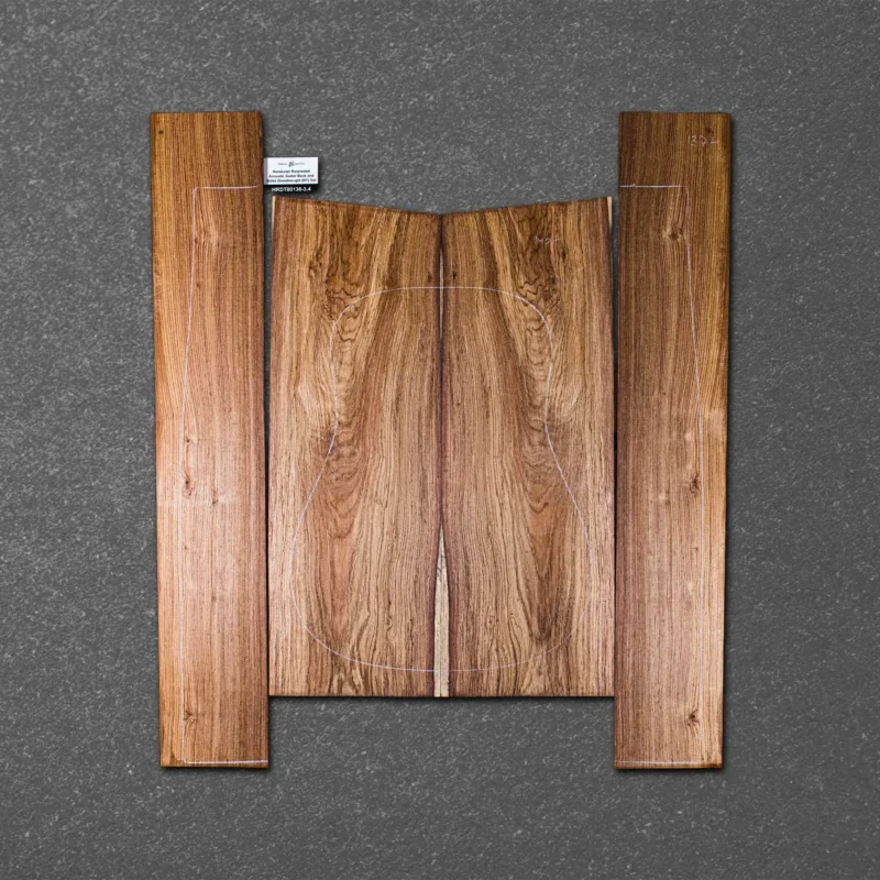 Honduran Rosewood Acoustic Guitar Back and Sides Dreadnought (DT) Set - HRDT000136 6 136 3