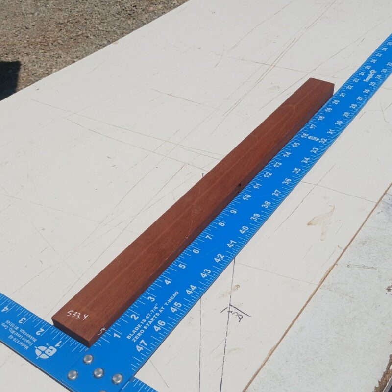 Dimensional Lumber 114 Honduran Mahogany G2 1x1.75x20.75 Blank Wood for Woodworking Projects