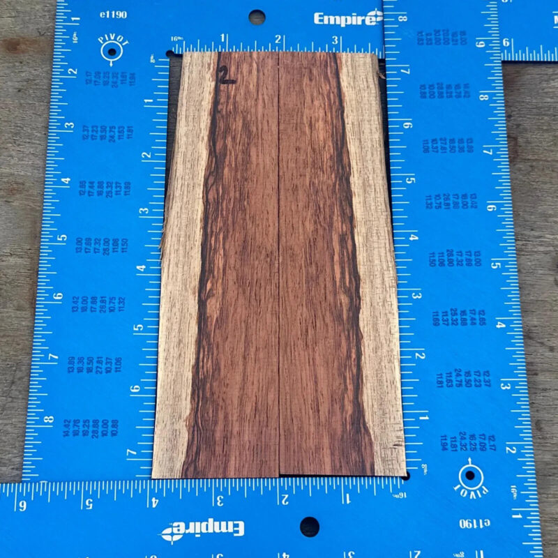 Dimensional Lumber 119 Honduran Rosewood 0.38x3.875x7.5 Blank for Wood Art Projects