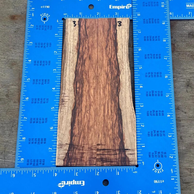 Dimensional Lumber 120 Honduran Rosewood 0.38x3.875x7.5 Blank for Wood Art Projects