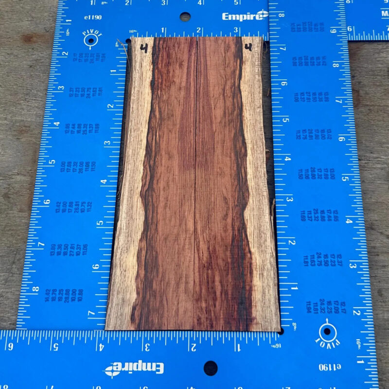 Dimensional Lumber 121 Honduran Rosewood 0.38x3.875x7.5 Blank for Wood Art Projects