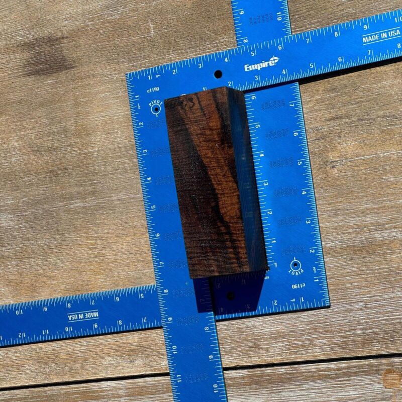 Claro Walnut G2 1.81x2.186x6.125 Blank Wood for Woodworking Projects 9 57 130