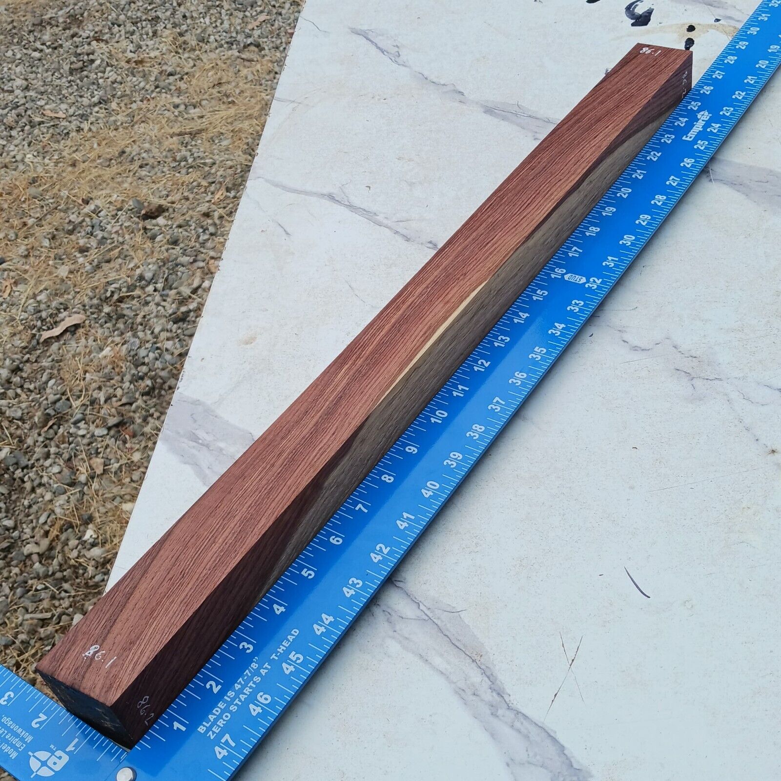 Honduran Rosewood G2 1x1.25x34.5 Blank Wood for Woodworking Projects 1 Honduran Rosewood G2 1x1.25x34.5 Blank Wood for Woodworking Projects