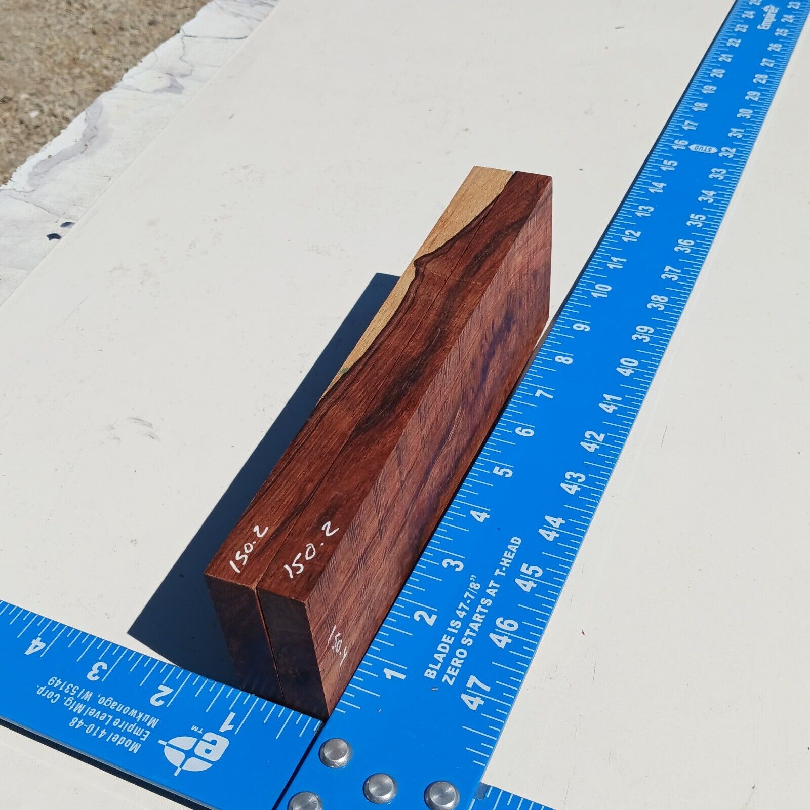 Honduran Rosewood G1 Bookmatch Neck Blanks 0.625x5.75x9.125 for Woodworking 2 Honduran Rosewood G1 Bookmatch Neck Blanks 0.625x5.75x9.125 for Woodworking - Image 2