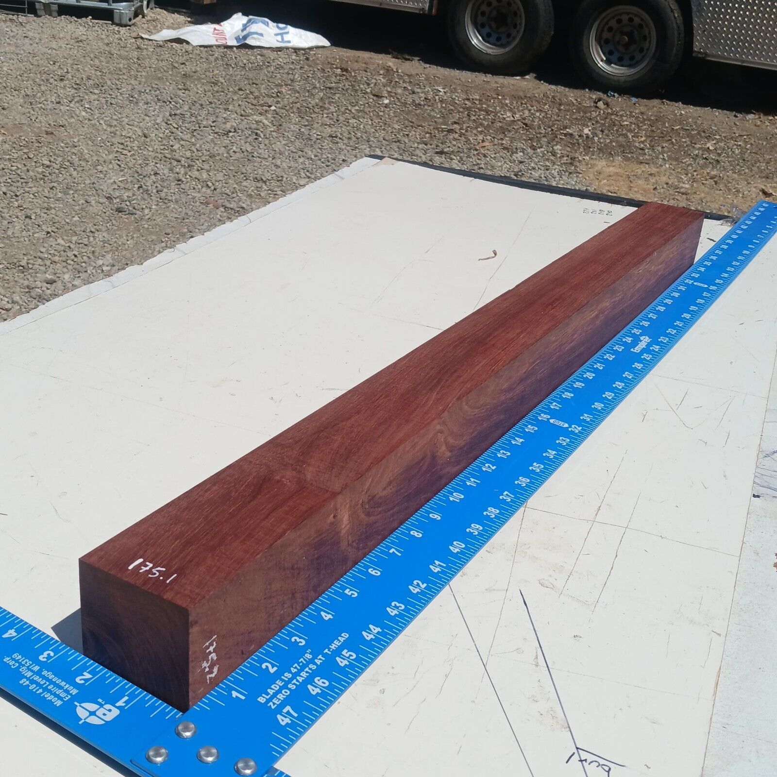 Honduran Rosewood G1 2.625x2.75x34.625 Blank Wood for Woodworking Projects 1 Honduran Rosewood G1 2.625x2.75x34.625 Blank Wood for Woodworking Projects