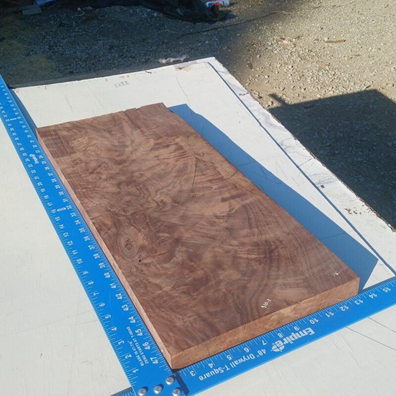 Dimensional Lumber 66 Claro Walnut G1 1.5x11.375x26.25 Blank Wood for Woodworking Projects