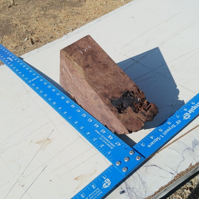 Claro Walnut Burl G1 3x4x8 Blank Wood for Woodworking Projects 5 57 752
