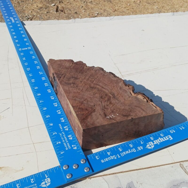 Claro Walnut Burl G1 3x4x8 Blank Wood for Woodworking Projects 6 57 753