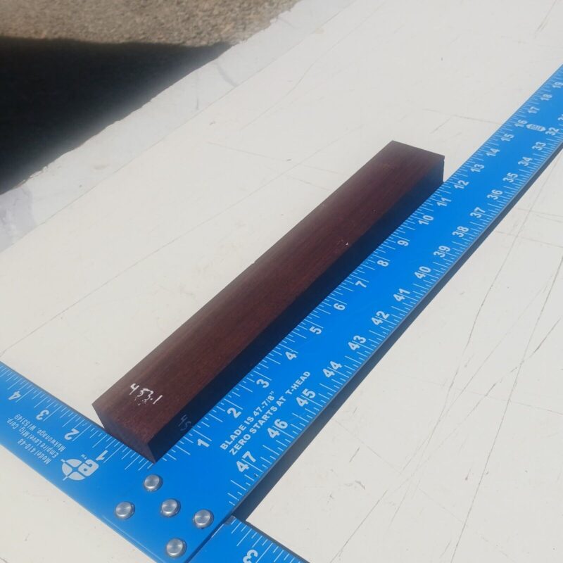 Indian Rosewood 1.375x1.625x11.875 Blank Wood for Woodworking Projects 7 57 786