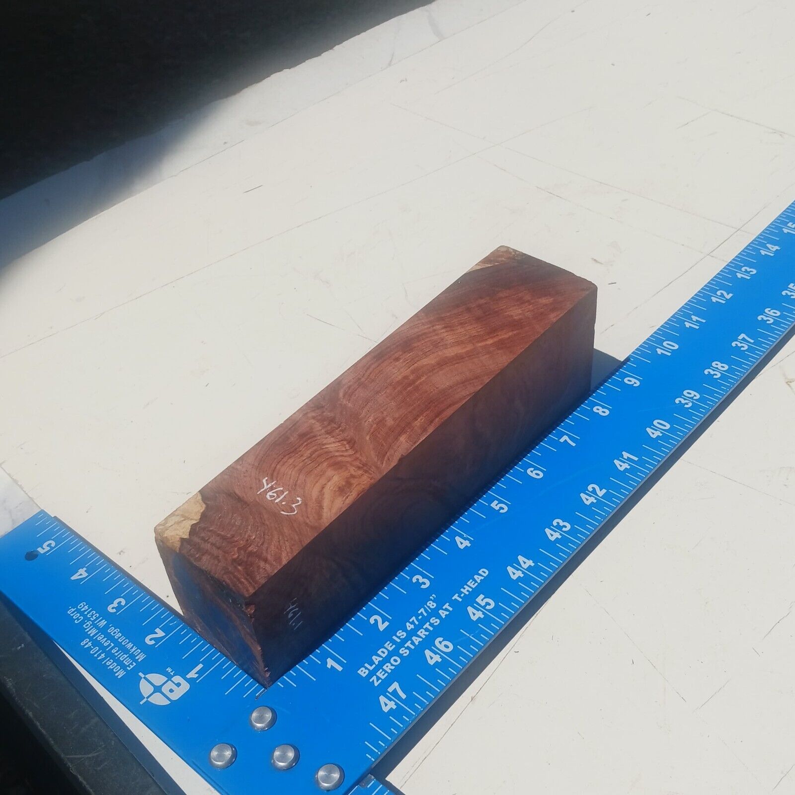Honduran Rosewood Burl G2 2x2.75x8.125 Blank Wood for Woodworking Projects 2 Honduran Rosewood Burl G2 2x2.75x8.125 Blank Wood for Woodworking Projects - Image 2