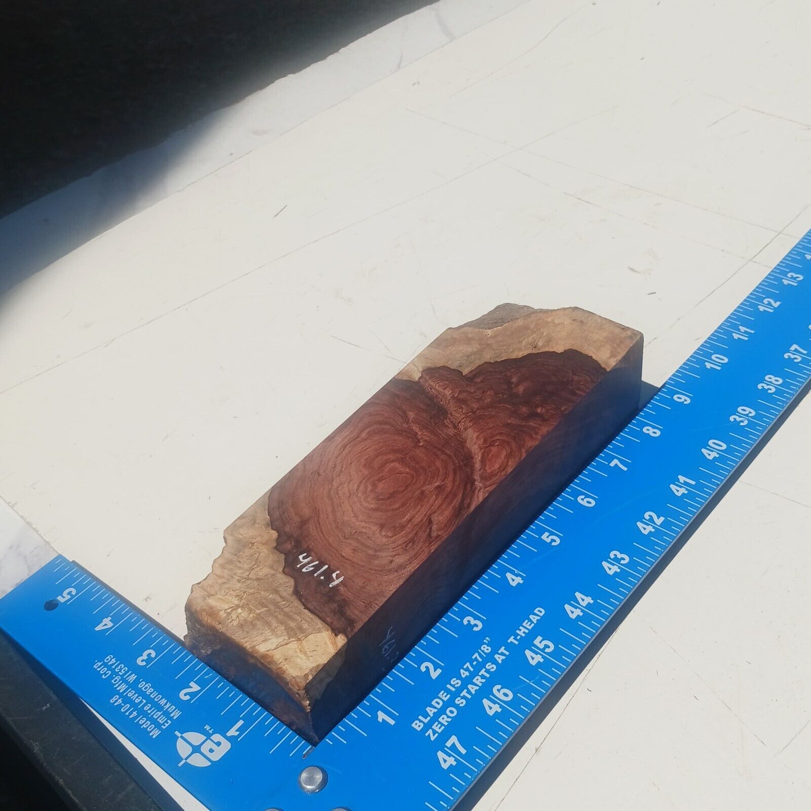 Honduran Rosewood Burl G2 2x2.75x8.125 Blank Wood for Woodworking Projects 3 Honduran Rosewood Burl G2 2x2.75x8.125 Blank Wood for Woodworking Projects - Image 3