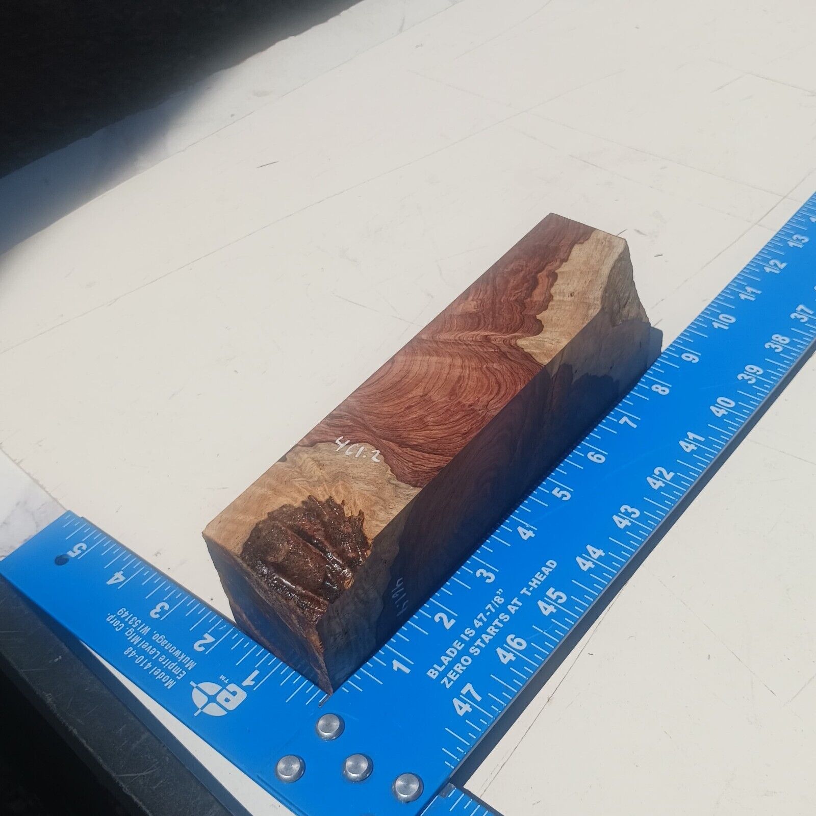 Honduran Rosewood Burl G2 2x2.75x8.125 Blank Wood for Woodworking Projects 4 Honduran Rosewood Burl G2 2x2.75x8.125 Blank Wood for Woodworking Projects - Image 4
