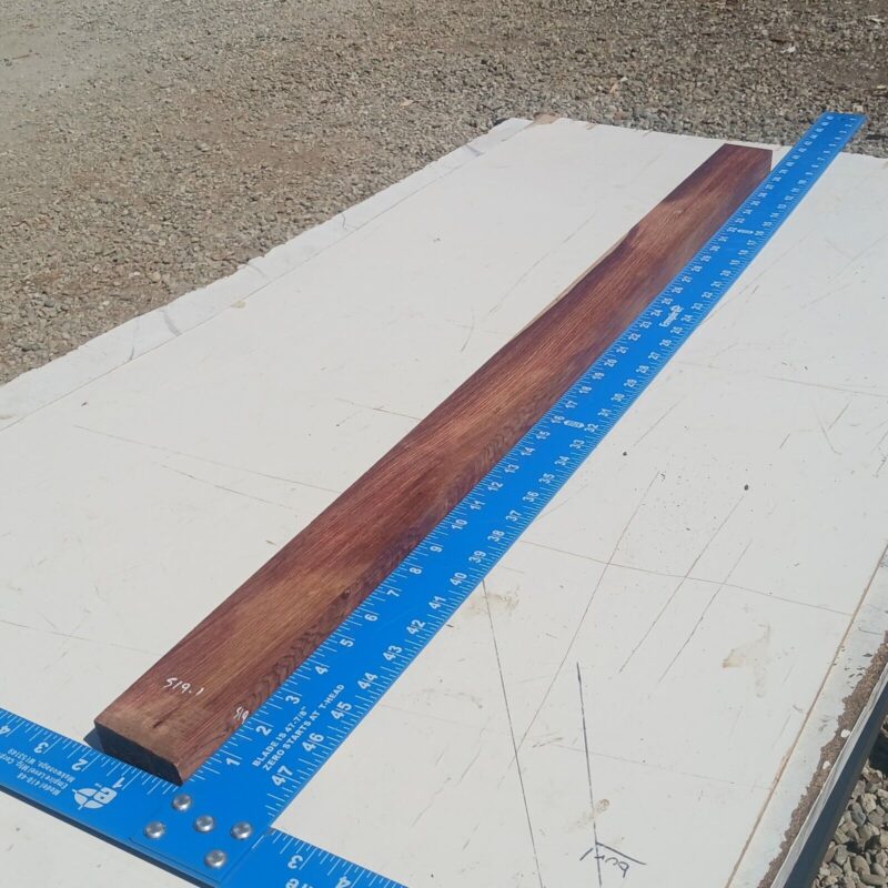 Honduran Rosewood G1 1.125x2.125x38.875 Blank Wood for Woodworking Projects