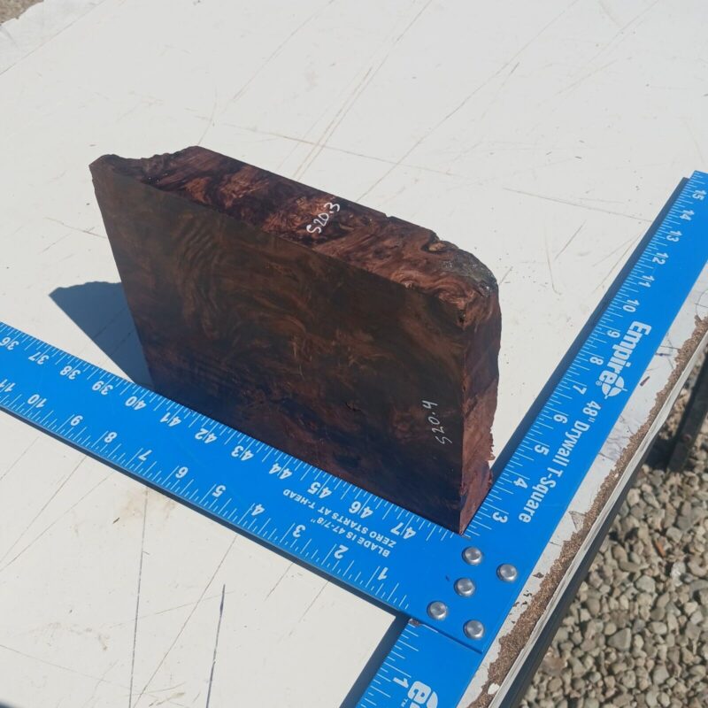 Honduran Rosewood Burl G2 1.375x6.75x7.75 Blank Wood for Woodworking Projects 5 57 956