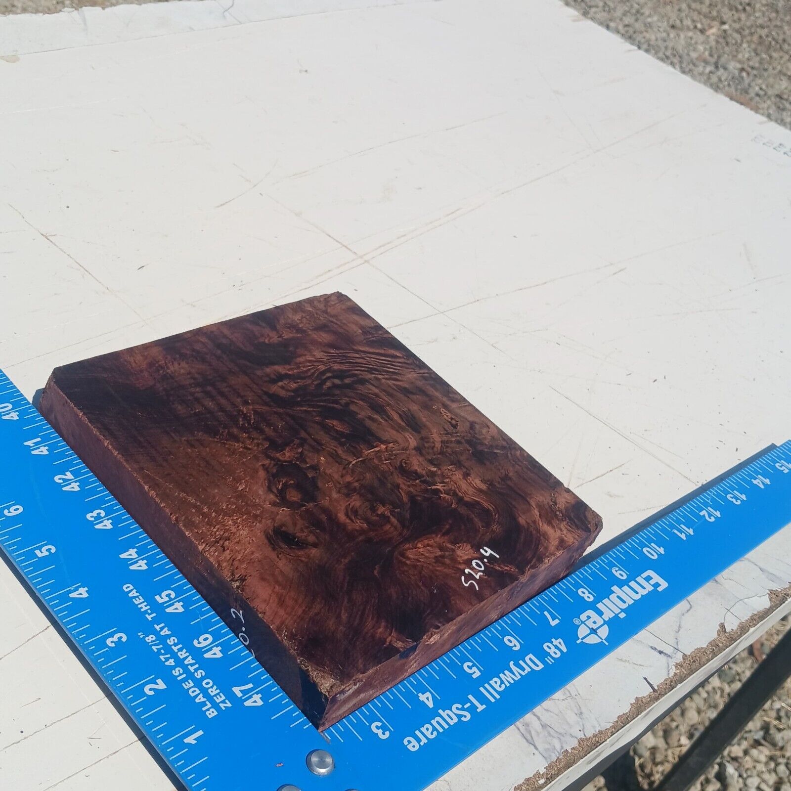 Honduran Rosewood Burl G2 1.375x6.75x7.75 Blank Wood for Woodworking Projects 3 Honduran Rosewood Burl G2 1.375x6.75x7.75 Blank Wood for Woodworking Projects - Image 3
