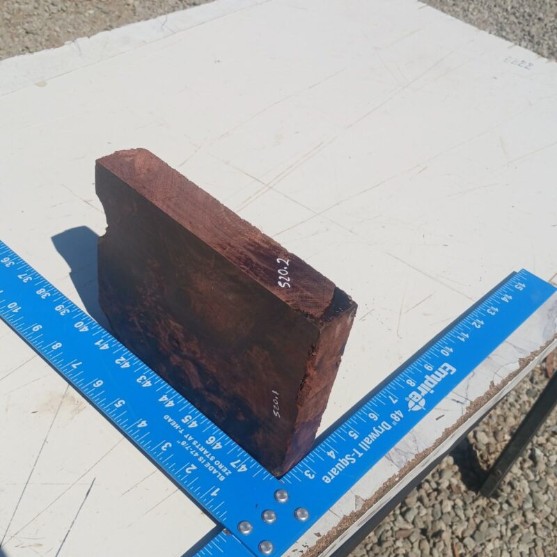 Honduran Rosewood Burl G2 1.375x6.75x7.75 Blank Wood for Woodworking Projects 7 57 958