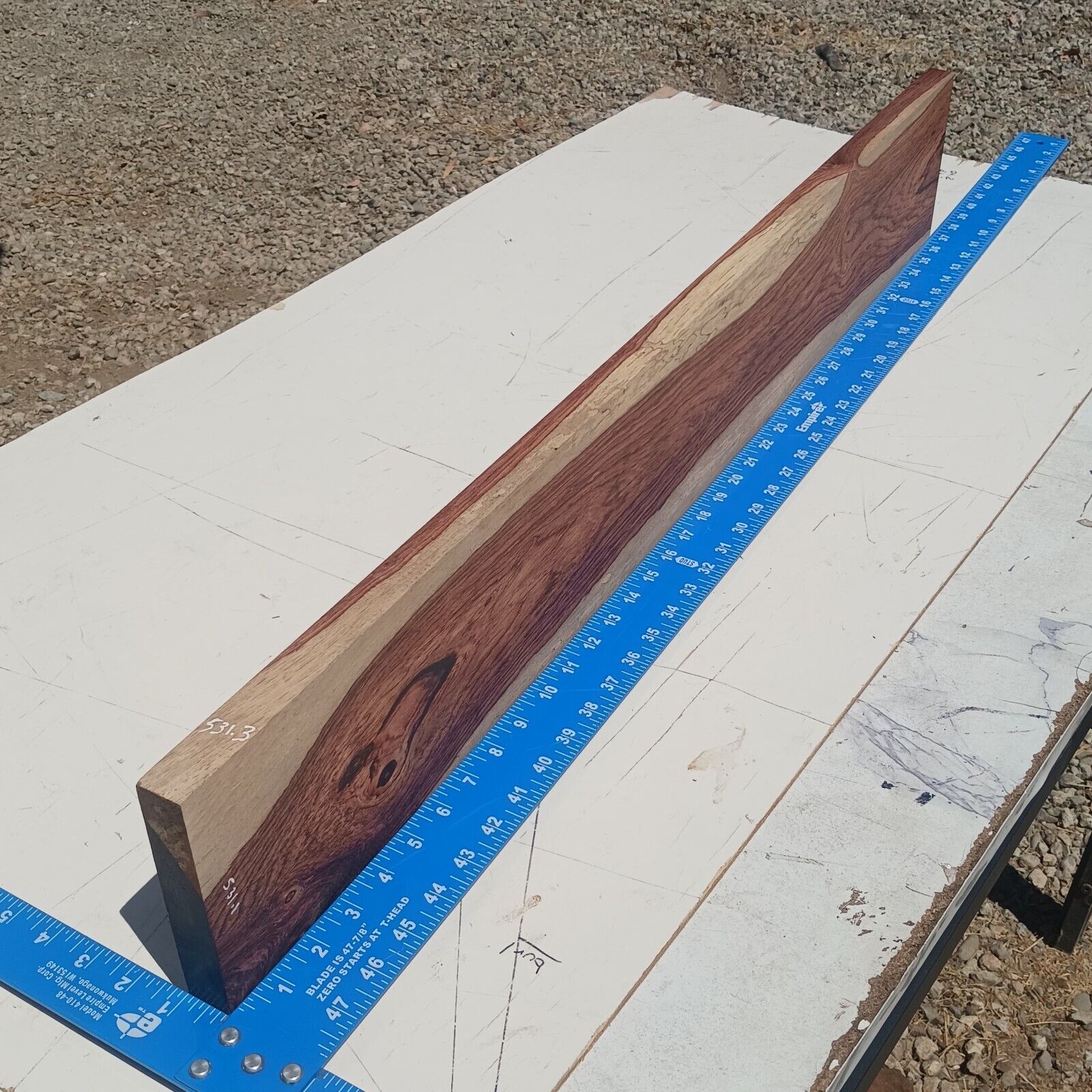 Honduran Rosewood G1 1x5.875x37 Blank Wood for Woodworking Projects 2 Honduran Rosewood G1 1x5.875x37 Blank Wood for Woodworking Projects - Image 2