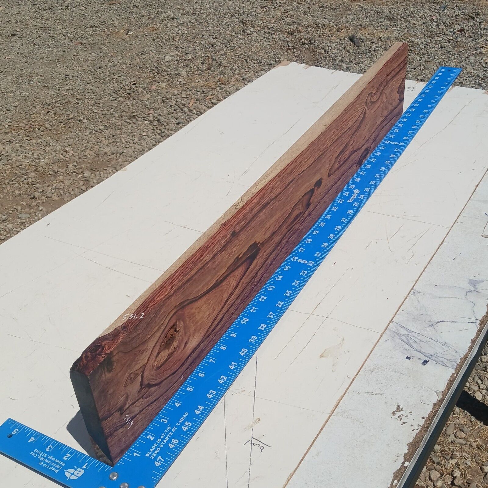 Honduran Rosewood G1 1x5.875x37 Blank Wood for Woodworking Projects 4 Honduran Rosewood G1 1x5.875x37 Blank Wood for Woodworking Projects - Image 4