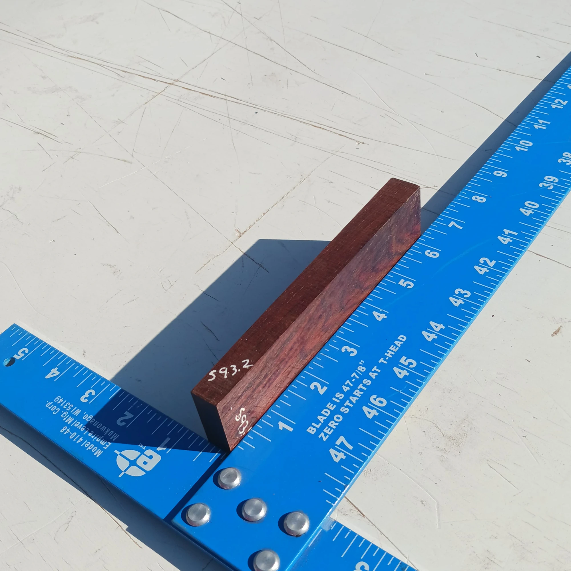 Braziliian Rosewood G1 0.5x5.5x19.125 Blank Wood for Woodworking Projects 2 Braziliian Rosewood G1 0.5x5.5x19.125 Blank Wood for Woodworking Projects - Image 2