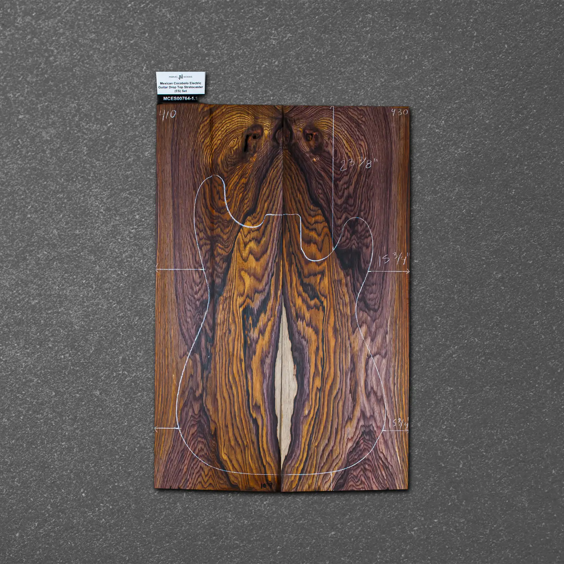 Mexican Cocobolo Electric Guitar Drop Top Stratocaster (ES) Set - MCES000764 1 Mexican Cocobolo Electric Guitar Drop Top Stratocaster (ES) Set - MCES000764