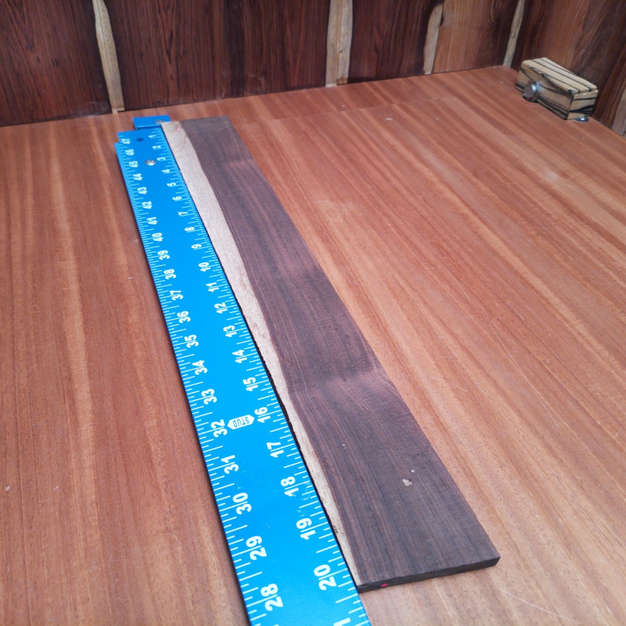 Amazon Rosewood Acoustic Quarter Sawn Fingerboard Blank 0.3" X 2.8" X 20.3" - ARAFBQ000665 1 Crafted from premium Amazon Rosewood, this fingerboard blank is perfect for luthiers seeking to create high-quality instruments. Its quarter-sawn design ensures exceptional stability and an attractive grain pattern. Ideal for acoustic guitars, this blank offers you the chance to elevate your builds with a tonewood that not only looks great but also enhances sound quality. Create unique masterpieces with this must-have addition to your workshop! It is a Amazon Rosewood Acoustic Quarter Sawn fingerboard blank with dimensions of 20.3 x 2.8 x 0.3 inches.