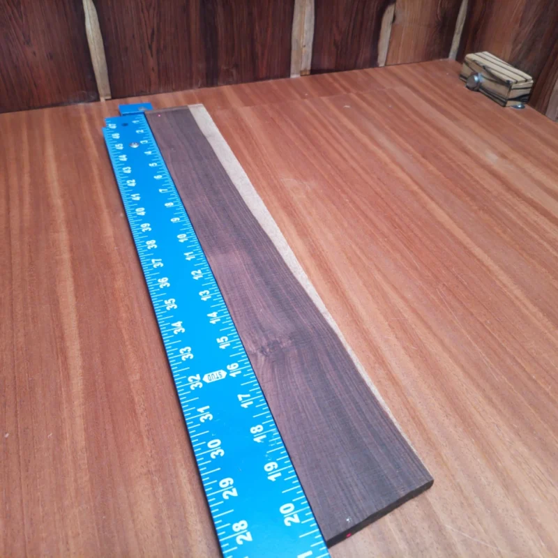 Amazon Rosewood Acoustic Quarter Sawn Fingerboard Blank 0.3" X 2.8" X 20.3" - ARAFBQ000665 3 Crafted from premium Amazon Rosewood, this fingerboard blank is perfect for luthiers seeking to create high-quality instruments. Its quarter-sawn design ensures exceptional stability and an attractive grain pattern. Ideal for acoustic guitars, this blank offers you the chance to elevate your builds with a tonewood that not only looks great but also enhances sound quality. Create unique masterpieces with this must-have addition to your workshop! It is a Amazon Rosewood Acoustic Quarter Sawn fingerboard blank with dimensions of 20.3 x 2.8 x 0.3 inches.
