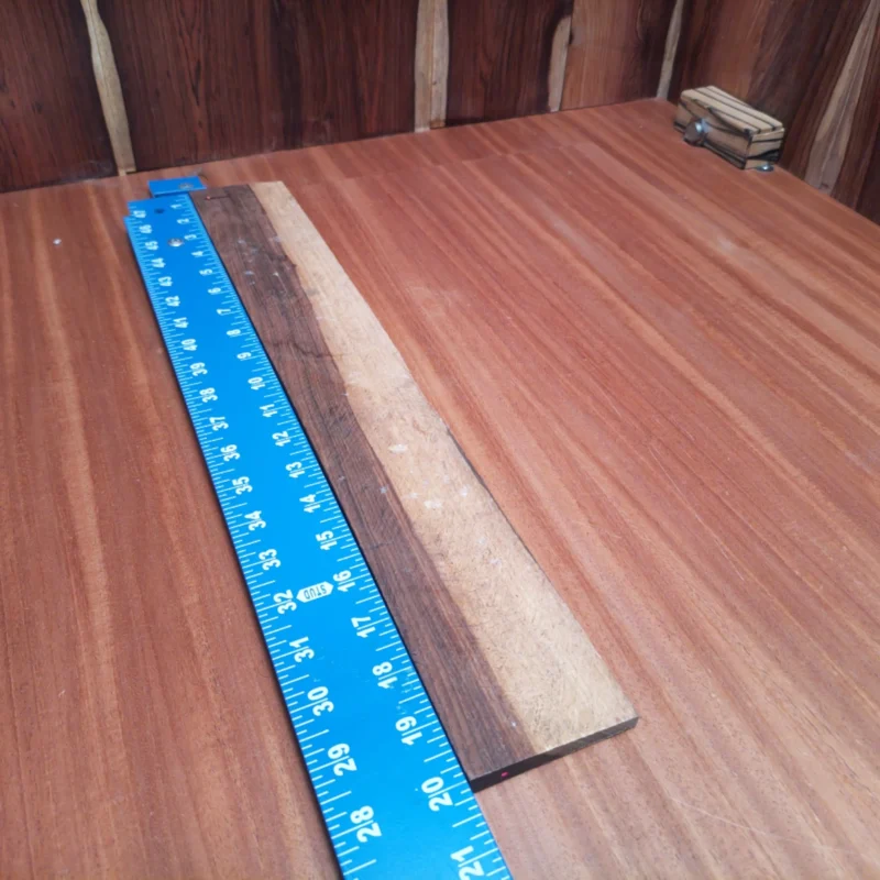 Craft your next masterpiece with our top-grade Amazon Rosewood fingerboard blank. This quarter-sawn beauty, measuring 0.3