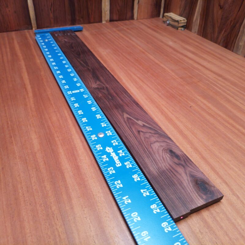 Unlock your creativity with this premium Amazon Rosewood fingerboard blank. Perfect for luthiers, this flat sawn piece blends durability with stunning aesthetics, ensuring a smooth playing experience. Its rich tonewood brings warmth and sustain, making it ideal for your next bass build. Whether you're crafting a new instrument or looking to replace an old fingerboard, this blank delivers the quality and performance you crave. Get ready to elevate your sound! It is a Amazon Rosewood Bass Flat Sawn fingerboard blank with dimensions of 28.8 x 3.0 x 0.3 inches.