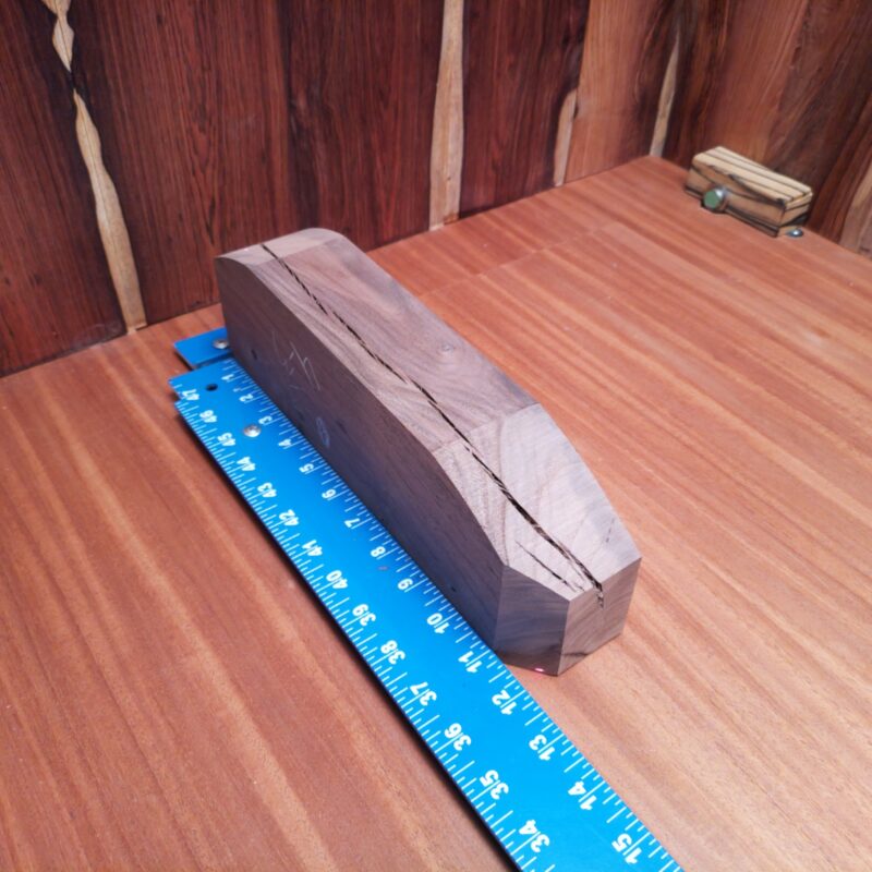 Prepare yourself for a world of wood! This Claro Walnut can transform into elegant picture frames or bespoke hairpin legs. Want high-end drawer pulls or a unique wine cork holder? Look no further! These rich, luxurious designs will have your guests thinking you hired a professional artisan – or at least a very crafty friend! This piece of Claro Walnut measures 2.4 inches by 3.5 inches by 11.8 inches, offering a high-quality option for a variety of woodworking projects.