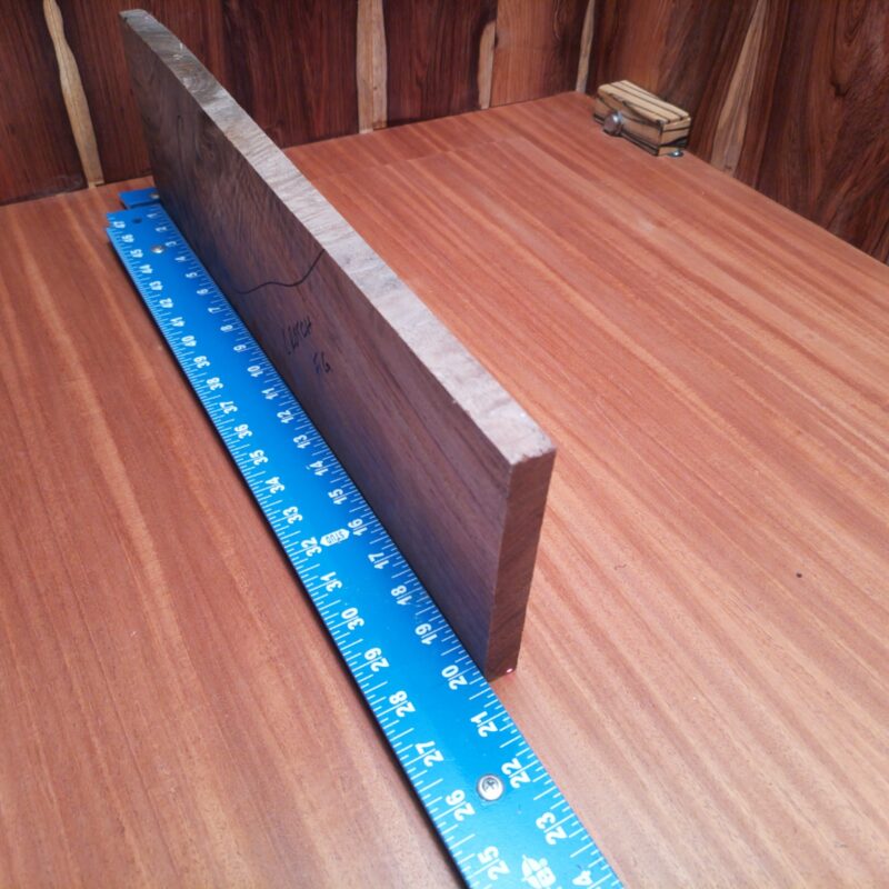 Once you get your hands on this Claro Walnut, you'll want to turn it into everything from custom spoon handles to elegant wine racks. Imagine creating a rustic coat hook that doubles as wall art or exquisite wooden phone docks that spark joy. Transform it into unique drawer pulls and bespoke jewelry boxes for that touch of luxury! This piece of Claro Walnut measures 0.7 inches by 5.8 inches by 20.5 inches, offering a high-quality option for a variety of woodworking projects.