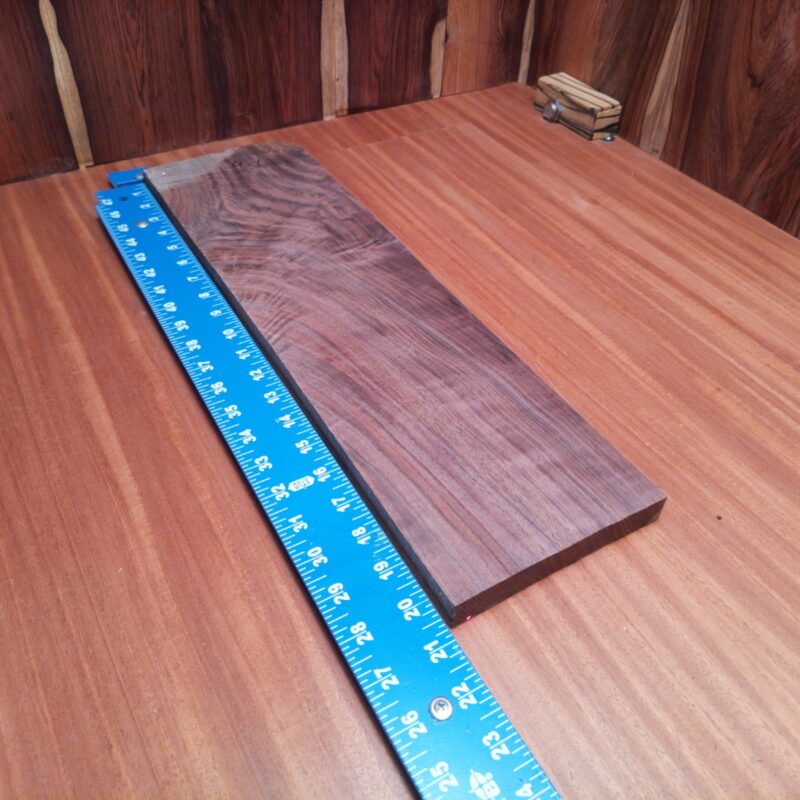 Once you get your hands on this Claro Walnut, you'll want to turn it into everything from custom spoon handles to elegant wine racks. Imagine creating a rustic coat hook that doubles as wall art or exquisite wooden phone docks that spark joy. Transform it into unique drawer pulls and bespoke jewelry boxes for that touch of luxury! This piece of Claro Walnut measures 0.7 inches by 5.8 inches by 20.5 inches, offering a high-quality option for a variety of woodworking projects.