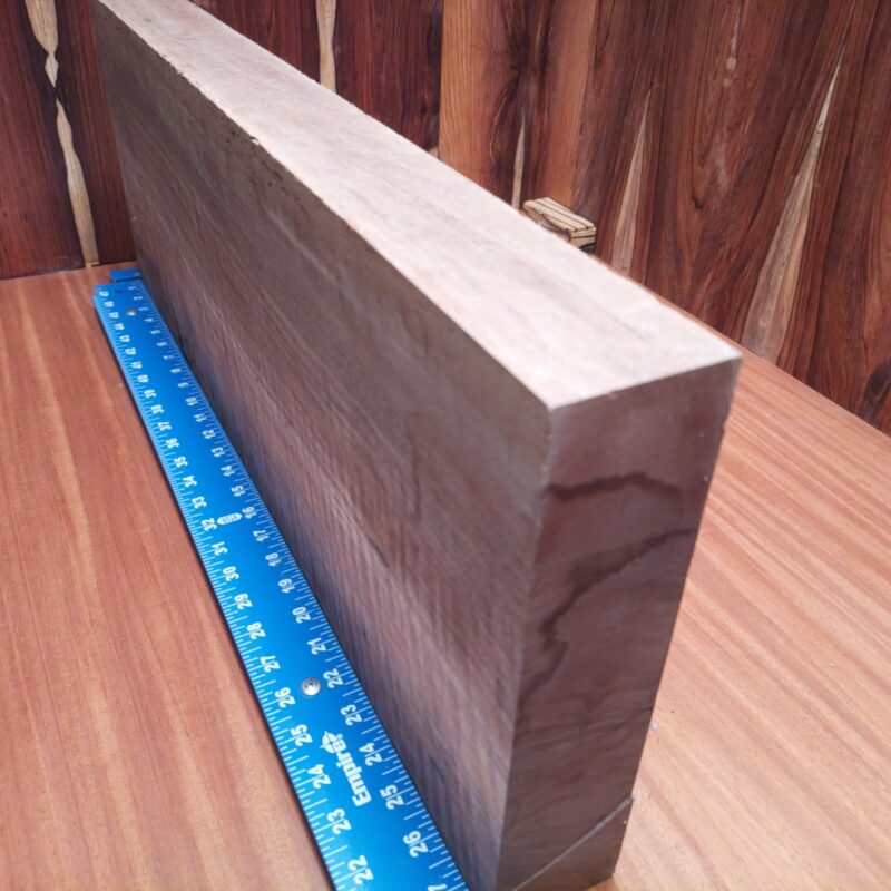 With Claro Walnut, you can craft a custom serving tray that would make even the fanciest of parties jealous! Or perhaps a unique bookend that not only holds books but also turns into a sculptural centerpiece. Don’t forget the elegant lamp base that doubles as mood lighting—or the artisanal candle holder perfect for those romantic dinners. And if you're feeling adventurous, why not create a wooden phone stand that steals the show? This piece of Claro Walnut measures 2.4 inches by 10.5 inches by 27.6 inches, offering a high-quality option for a variety of woodworking projects.
