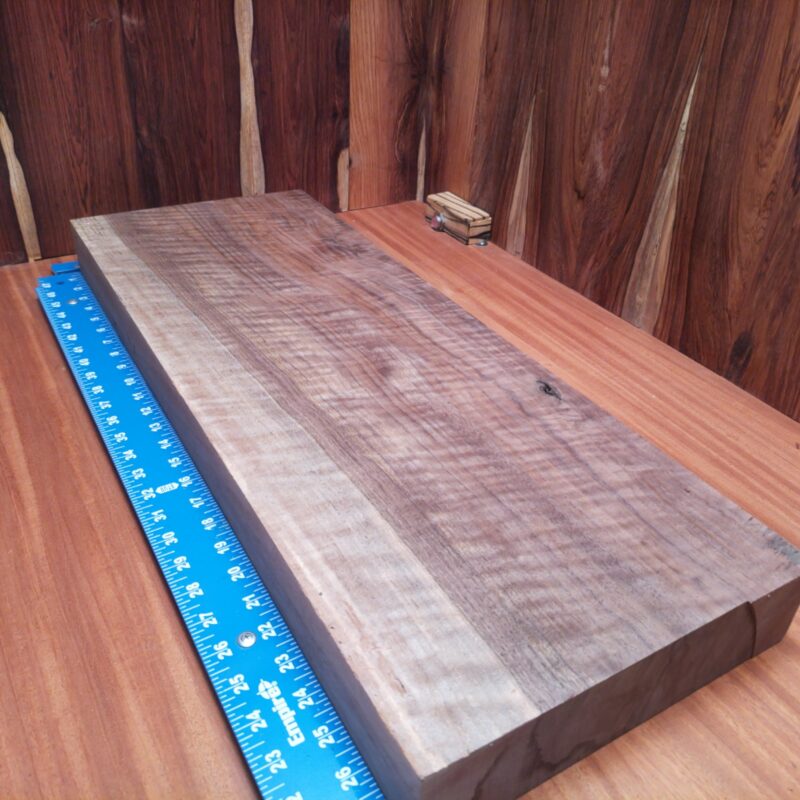 With Claro Walnut, you can craft a custom serving tray that would make even the fanciest of parties jealous! Or perhaps a unique bookend that not only holds books but also turns into a sculptural centerpiece. Don’t forget the elegant lamp base that doubles as mood lighting—or the artisanal candle holder perfect for those romantic dinners. And if you're feeling adventurous, why not create a wooden phone stand that steals the show? This piece of Claro Walnut measures 2.4 inches by 10.5 inches by 27.6 inches, offering a high-quality option for a variety of woodworking projects.