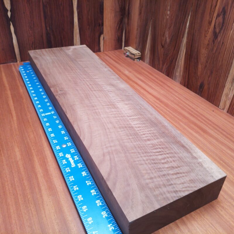 Claro Walnut 2.4" X 9.8" X 32.5" Wood Blank for Woodworking Projects - CWDL001229 6 Transform that Claro Walnut into a stunning charcuterie board or a rustic coat rack! Why not craft a wooden jewelry box or a decorative candle holder? With a touch of creativity, you can showcase your favorite memories in custom picture frames while adding a luxurious wine rack to your dining area! The possibilities are endless with this high-end wood. This piece of Claro Walnut measures 2.4 inches by 9.8 inches by 32.5 inches, offering a high-quality option for a variety of woodworking projects.