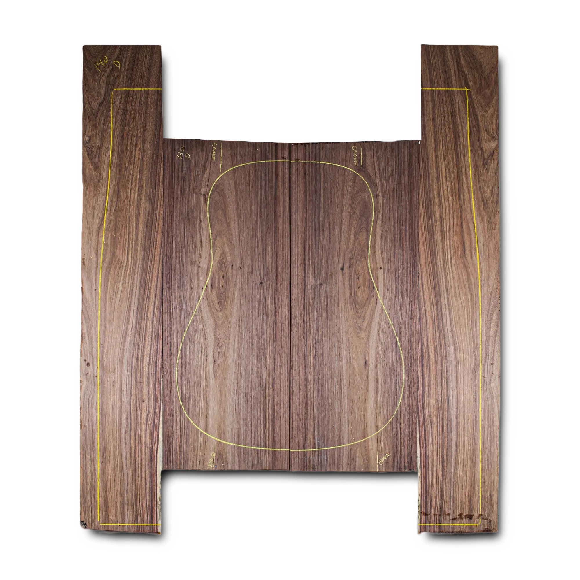 Granadillo Acoustic Guitar Back and Sides Dreadnought (DT) Set - GODT000567 1 Granadillo Acoustic Guitar Back and Sides Dreadnought (DT) Set - GODT000567