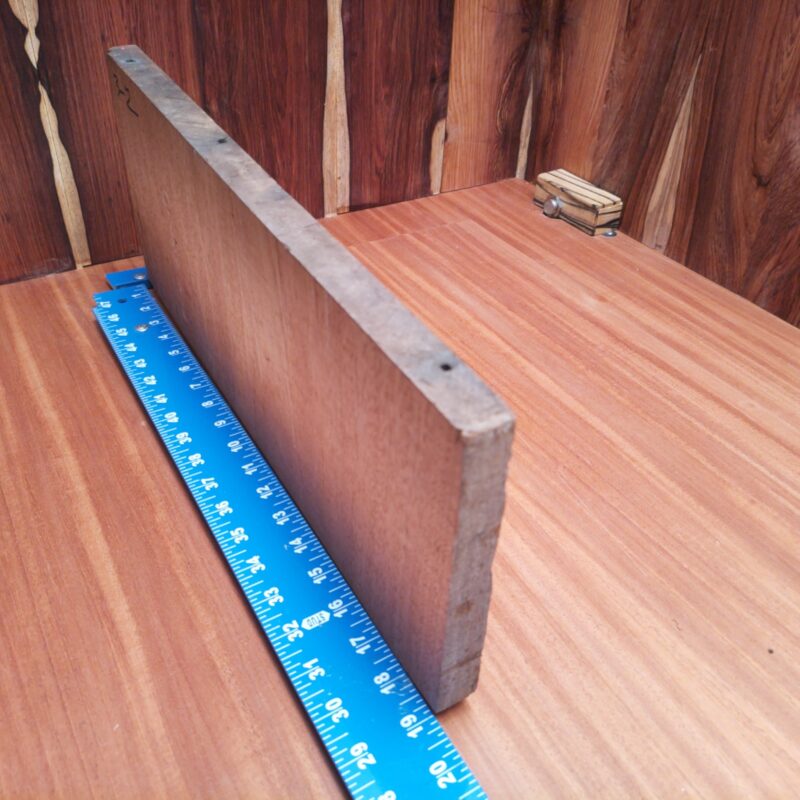 With a stunning piece of Honduran Mahogany, the possibilities are endless! Transform it into a luxury picture frame, or impress your guests with a custom cutting board. Maybe you'd like to jazz up your living room decor with an artistic wall shelf, or even surprise your furry friend with a handcrafted pet feeding station! This wood is so versatile, it could easily steal the show in any project! This piece of Honduran Mahogany measures 0.9 inches by 6.2 inches by 18.8 inches, offering a high-quality option for a variety of woodworking projects.
