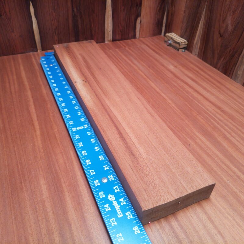 Introducing the marvels of Honduran Mahogany—where luxury meets creativity! Transform this fine wood into a custom serving board to impress guests, or craft sleek, high-end picture frames that make your photos pop. Fancy a rustic yet elegant vibe? Try unique wall shelves, or elevate your dining experience with artisan wine racks. Get ready for a wood-wonderland that delivers beauty in every grain! This piece of Honduran Mahogany measures 1.6 inches by 5.2 inches by 25.5 inches, offering a high-quality option for a variety of woodworking projects.