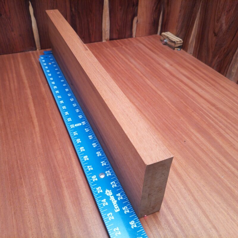 Introducing the marvels of Honduran Mahogany—where luxury meets creativity! Transform this fine wood into a custom serving board to impress guests, or craft sleek, high-end picture frames that make your photos pop. Fancy a rustic yet elegant vibe? Try unique wall shelves, or elevate your dining experience with artisan wine racks. Get ready for a wood-wonderland that delivers beauty in every grain! This piece of Honduran Mahogany measures 1.6 inches by 5.2 inches by 25.5 inches, offering a high-quality option for a variety of woodworking projects.