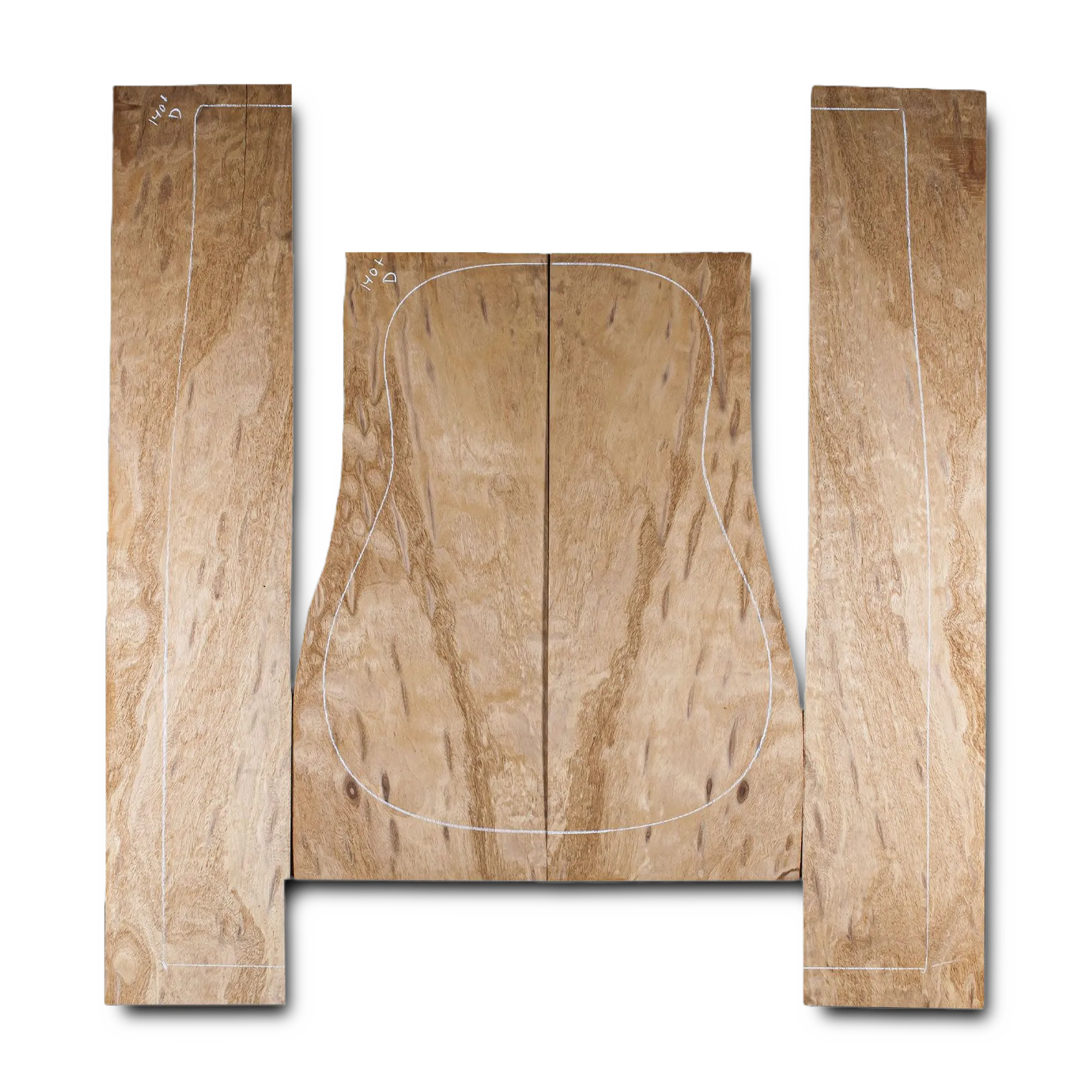 Honduran Mahogany Acoustic Guitar Back and Sides Dreadnought (DT) Set - HMDT000514 1 Honduran Mahogany Acoustic Guitar Back and Sides Dreadnought (DT) Set - HMDT000514