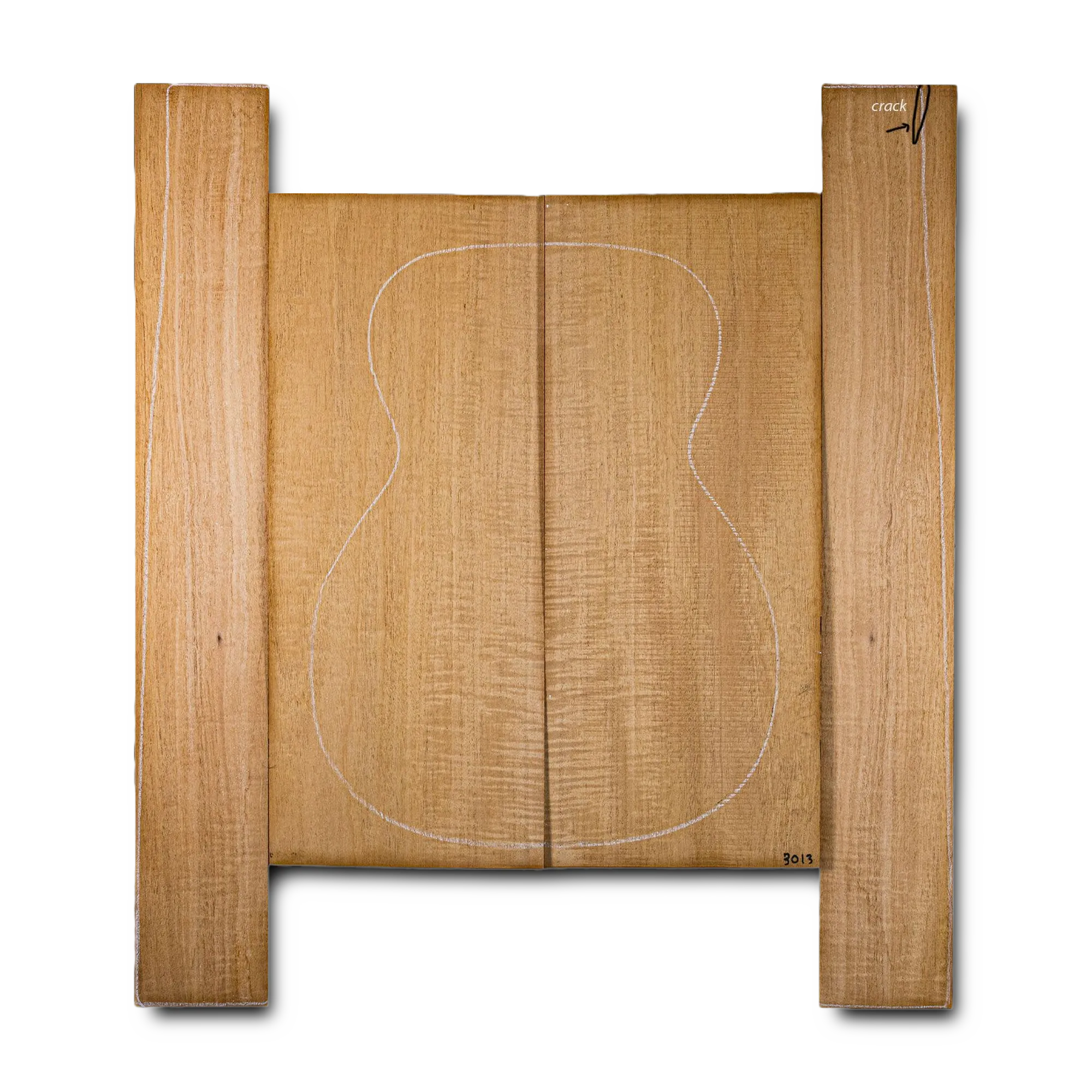 Honduran Mahogany Acoustic Guitar Back and Sides Orchestra Model (OM) Set - HMOM000062 1 Honduran Mahogany Acoustic Guitar Back and Sides Orchestra Model (OM) Set - HMOM000062