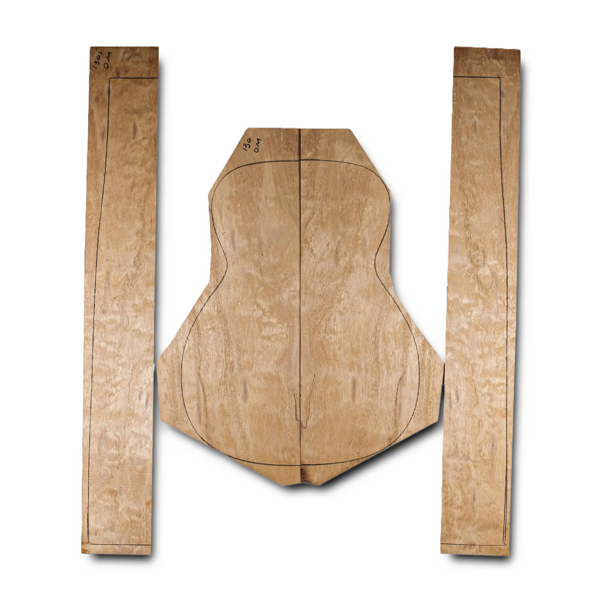Honduran Mahogany Acoustic Guitar Back and Sides Orchestra Model (OM) Set - HMOM000541 1 Honduran Mahogany Acoustic Guitar Back and Sides Orchestra Model (OM) Set - HMOM000541