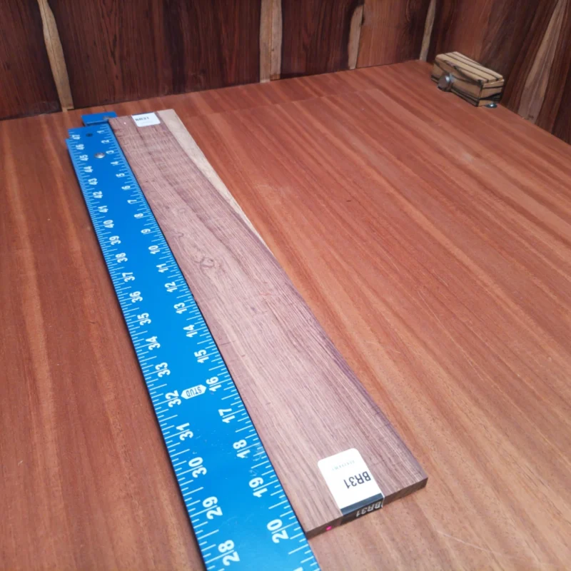 Craft your next acoustic masterpiece with our Honduran Rosewood blank, perfect for luthiers seeking quality tonewoods. Known for its rich, warm sound and stunning visual appeal, this rift-sawn rosewood will add a touch of sophistication to your builds. Measuring 0.4