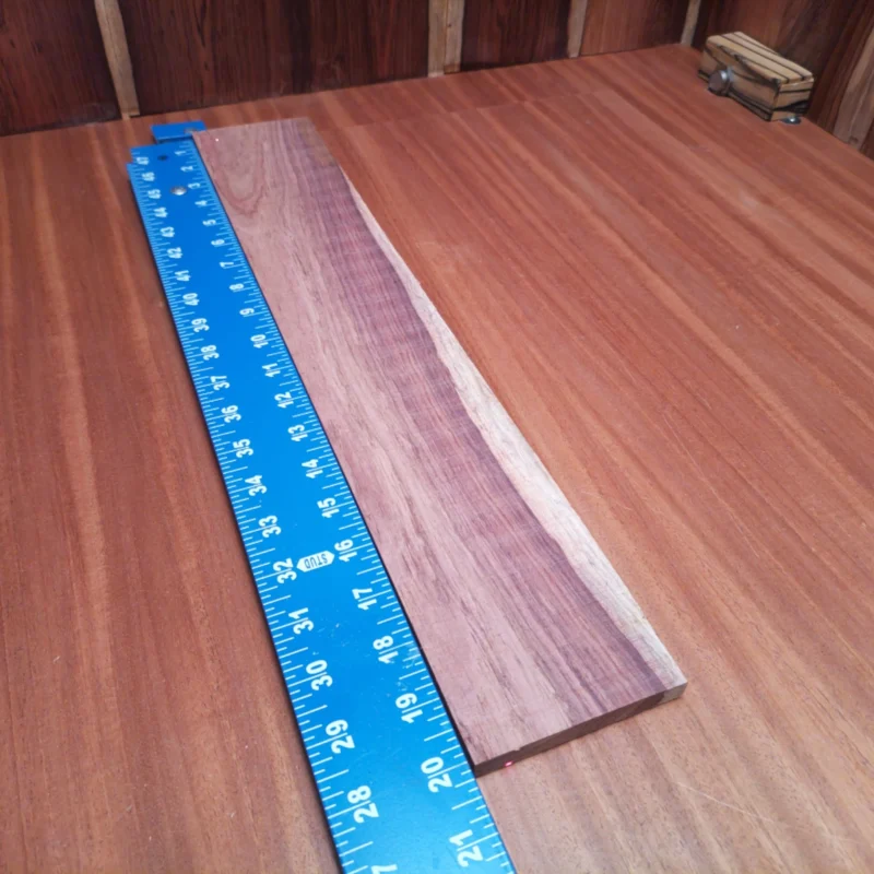 Unlock the magic of sound with our Honduran Rosewood acoustic blank! This beautifully rift sawn wood is perfect for luthiers looking to create an instrument with a rich, warm tone. Its dense grain structure not only enhances resonance but also adds stunning aesthetics to your musical masterpiece. Whether you’re crafting a guitar, ukulele, or something entirely unique, this blank promises durability and performance in every strum. Your next creation deserves quality like this! It is a Honduran Rosewood Acoustic Rift Sawn fingerboard blank with dimensions of 20.0 x 3.3 x 0.4 inches.