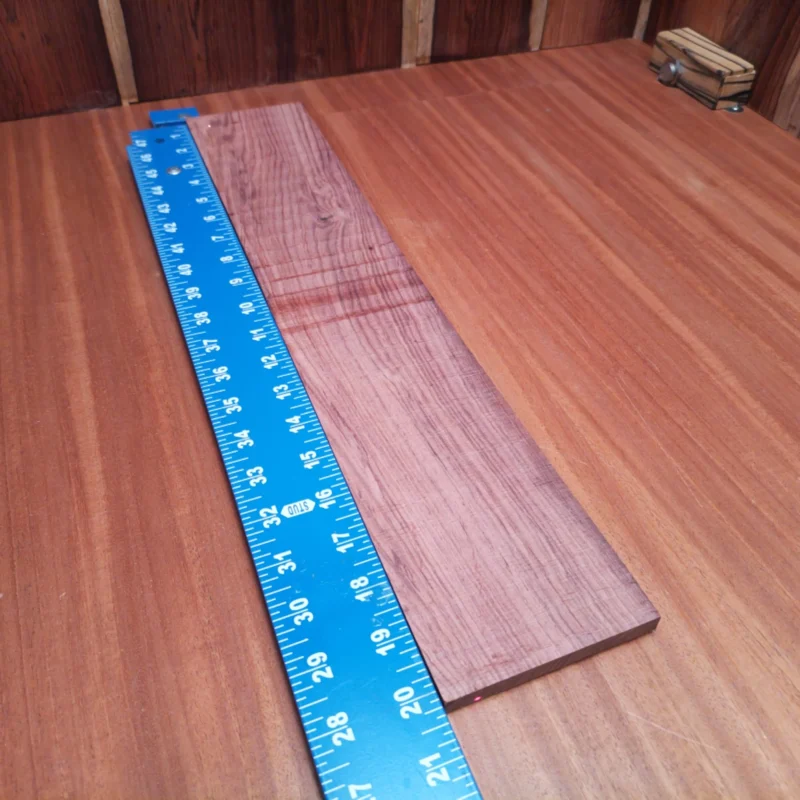 Crafted from premium Honduran Rosewood, this fingerboard blank is perfect for your acoustic projects. At 0.4 inches thick, 3.7 inches wide, and 20.1 inches long, it offers just the right dimensions for luthiers seeking rich tonal qualities and striking aesthetics. This hardwood is known for its warm sound and durability, making it an ideal choice for beautiful, long-lasting instrument fingerboards. Get ready to elevate your craftsmanship to new heights! It is a Honduran Rosewood Acoustic Rift Sawn fingerboard blank with dimensions of 20.1 x 3.7 x 0.4 inches.