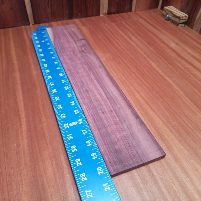 Elevate your instrument-making game with this Honduran Rosewood blank. Featuring rich, warm tones, it’s perfect for crafting premium acoustic guitars. Its rift sawn grain provides stability and aesthetic appeal, ensuring a striking finish while maximizing resonance. Ideal for luthiers seeking quality and reliability in their projects. Get ready to produce beautiful soundscapes with this versatile wood! It is a Honduran Rosewood Acoustic Rift Sawn fingerboard blank with dimensions of 20.5 x 3.8 x 0.3 inches.