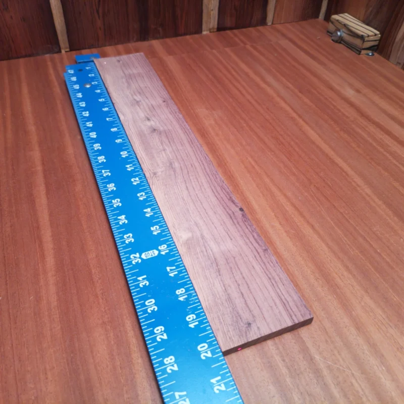 Unleash the potential of your next acoustic instrument with this premium Honduran Rosewood blank. Perfectly rift sawn, it boasts exceptional tonal properties that luthiers love. Its stunning grain and robust resonance enhance the charm of any guitar, ensuring rich, warm tones. Craft your masterpiece with confidence, knowing you've selected a reliable and beautiful material that stands out in both sound and aesthetics. It is a Honduran Rosewood Acoustic Rift Sawn fingerboard blank with dimensions of 20.1 x 3.1 x 0.3 inches.