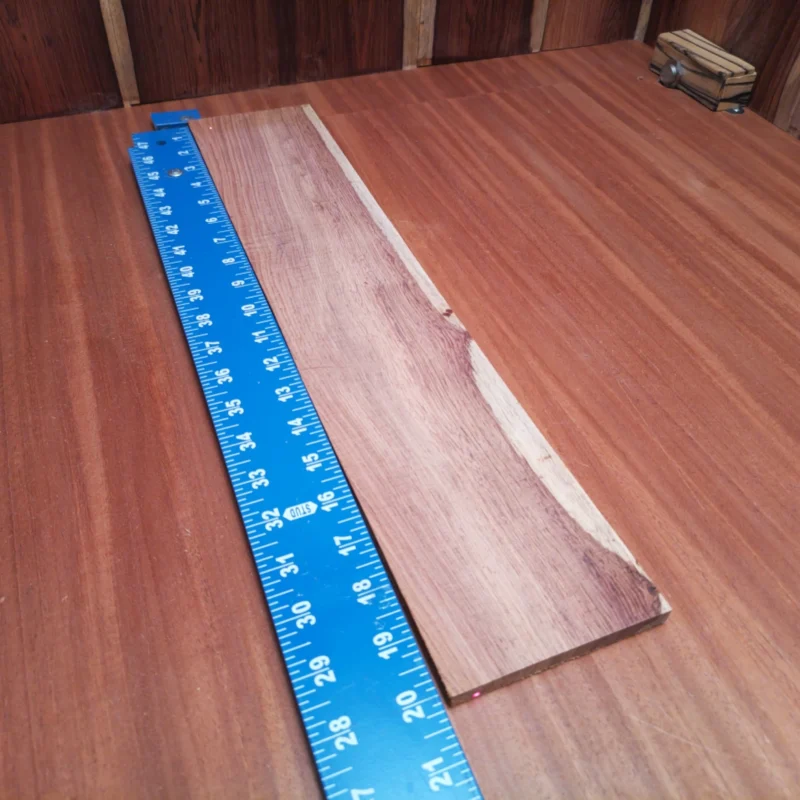 Crafted from premium Honduran rosewood, this acoustic fingerboard blank delivers a rich tone and stunning aesthetics. Measuring 0.4" x 4.0" x 20.0", it offers ample space for creative luthier projects. The natural grain patterns enhance visual appeal while ensuring robust sound quality, making it a top choice for guitar builders who prioritize both beauty and performance. Get ready to elevate your instrument crafting game! It is a Honduran Rosewood Acoustic Rift Sawn fingerboard blank with dimensions of 20.0 x 4.0 x 0.4 inches.
