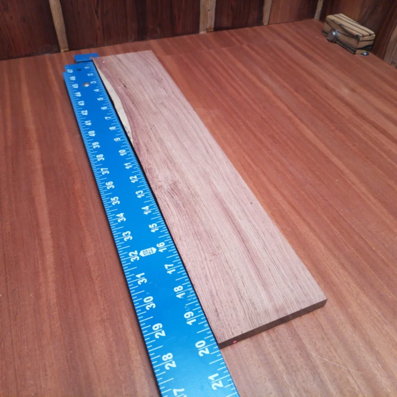 Elevate your craft with this Honduran Rosewood blank—perfect for producing rich, resonant tones. With its premium quality and stunning grain patterns, this acoustic fingerboard blank is ideal for luthiers seeking exceptional performance. Its robust structure ensures longevity while enhancing your stringed instruments' visual appeal and sound quality. Get ready to impress musicians with every strum! It is a Honduran Rosewood Acoustic Rift Sawn fingerboard blank with dimensions of 20.0 x 3.9 x 0.4 inches.