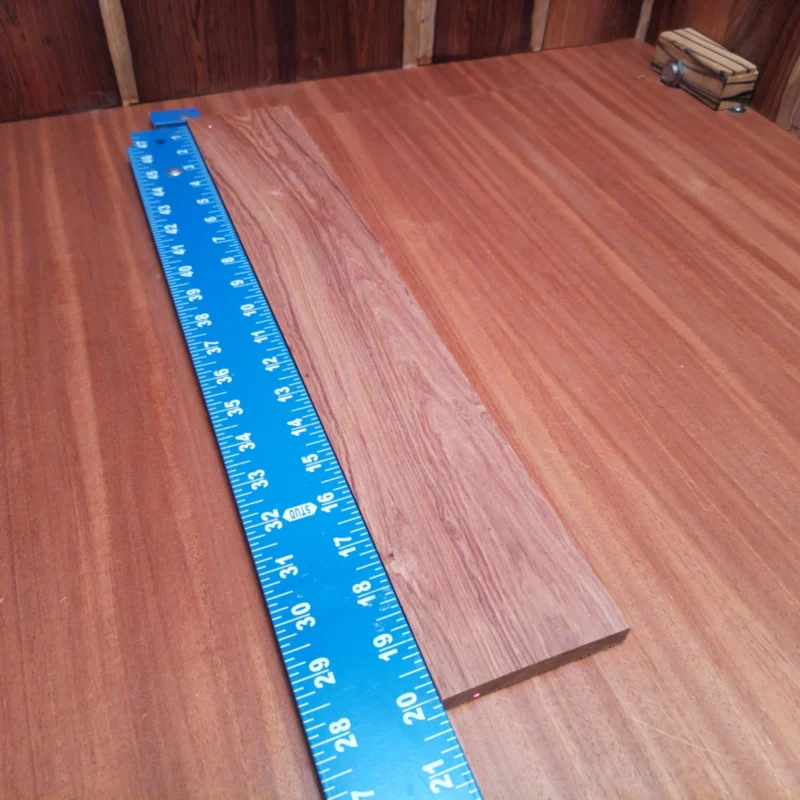 Elevate your instruments with our Honduran Rosewood blank. Perfect for luthiers looking to create stunning acoustic pieces, this premium-grade wood offers rich tonal properties and remarkable aesthetics. With its rift sawn cut, you can expect stability and beauty, making it ideal for high-quality guitar projects or unique soundboards. Unleash your creativity and craft instruments your customers will cherish! It is a Honduran Rosewood Acoustic Rift Sawn fingerboard blank with dimensions of 20.0 x 3.3 x 0.4 inches.